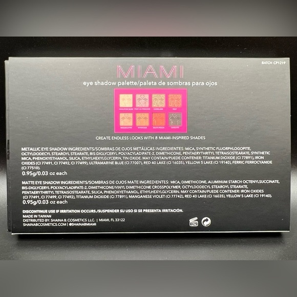 Shaina B. Miami Mini Eyeshadow Palette - Picture 2 of 4